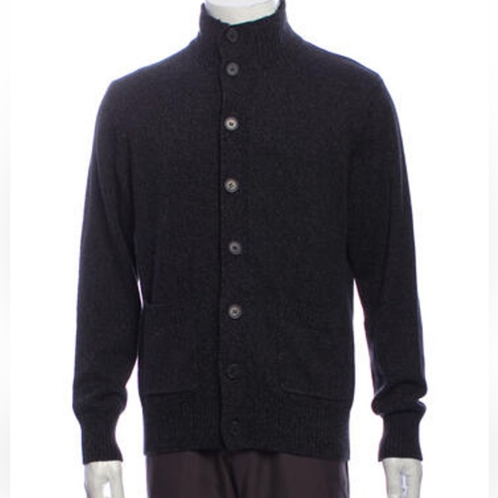 Oscar de la Renta Gray button down cardigan size S